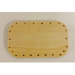 Rounded rectangle bottom 13/8 cm – plywood