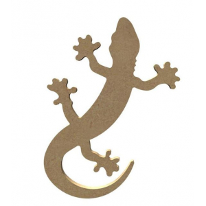 Lézard en bois - 15 cm