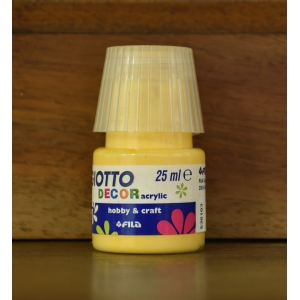 Peinture Acrylique jaune d'or Mat - 25ml