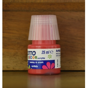 Peinture Acrylique Rouge carmin Mat - 25ml