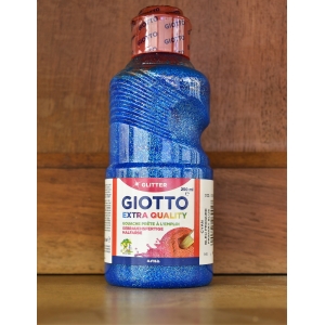 Glitter Primary blue Gouache Painting - 250 ml