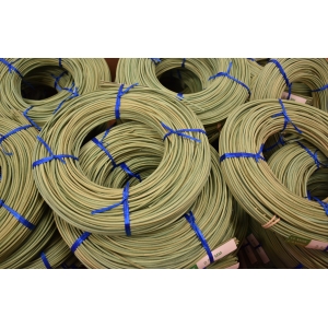 Moelle de rotin vert pastel 2.5 mm en couronne