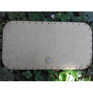 Fond rectangle arrondi 30/16 cm – medium