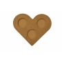 Support coeur 3 bougies