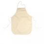 Tablier en coton beige