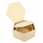 Hexagonal wooden boxes - 2 pieces
