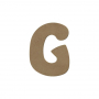 Letter "G" - 15 cm.