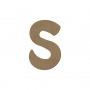 Lettre "S" - 15 cm