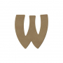 Lettre "W" - 15 cm