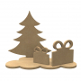 Décoration 3D - sapin avec cadeaux