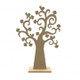 Arbre coeur + socle en bois à décorer