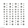 Sylver Adhesive Half Beads - 80 Pcs
