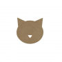 Figurine Tête de chat - 10 cm