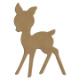 Wooden fawn - 15 cm