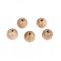 Perle en bois en sachet 35 perles - 10 mm