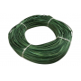 Flat oval rattan core green in coil 250 g