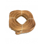 Flat oval rattan core chocolate cream in coil 250