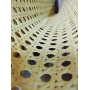 Cannage 1/2 maille blanchi 0,90 m de largeur