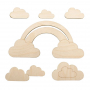 Wooden pattern "Small cloud"