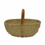 Panier sur arceaux rotin naturel grand modèle