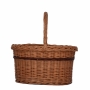 Panier oval en osier buff