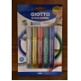 Stylo gel à paillettes Métallic GIOTTO - 5 tubes 1
