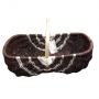Raw and white Bourguignon basket