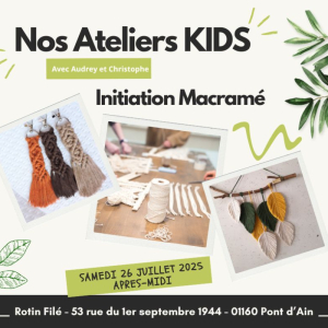 Kids Workshop - Macramé Introduction - July 26 Afternoon